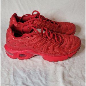 Nike Air Max Plus University Red Chile Red Used Size 6Y No Box